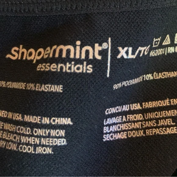 Shapermint Blue and Black Camisoles, Set of 2, Size XL - Picture 3 of 4